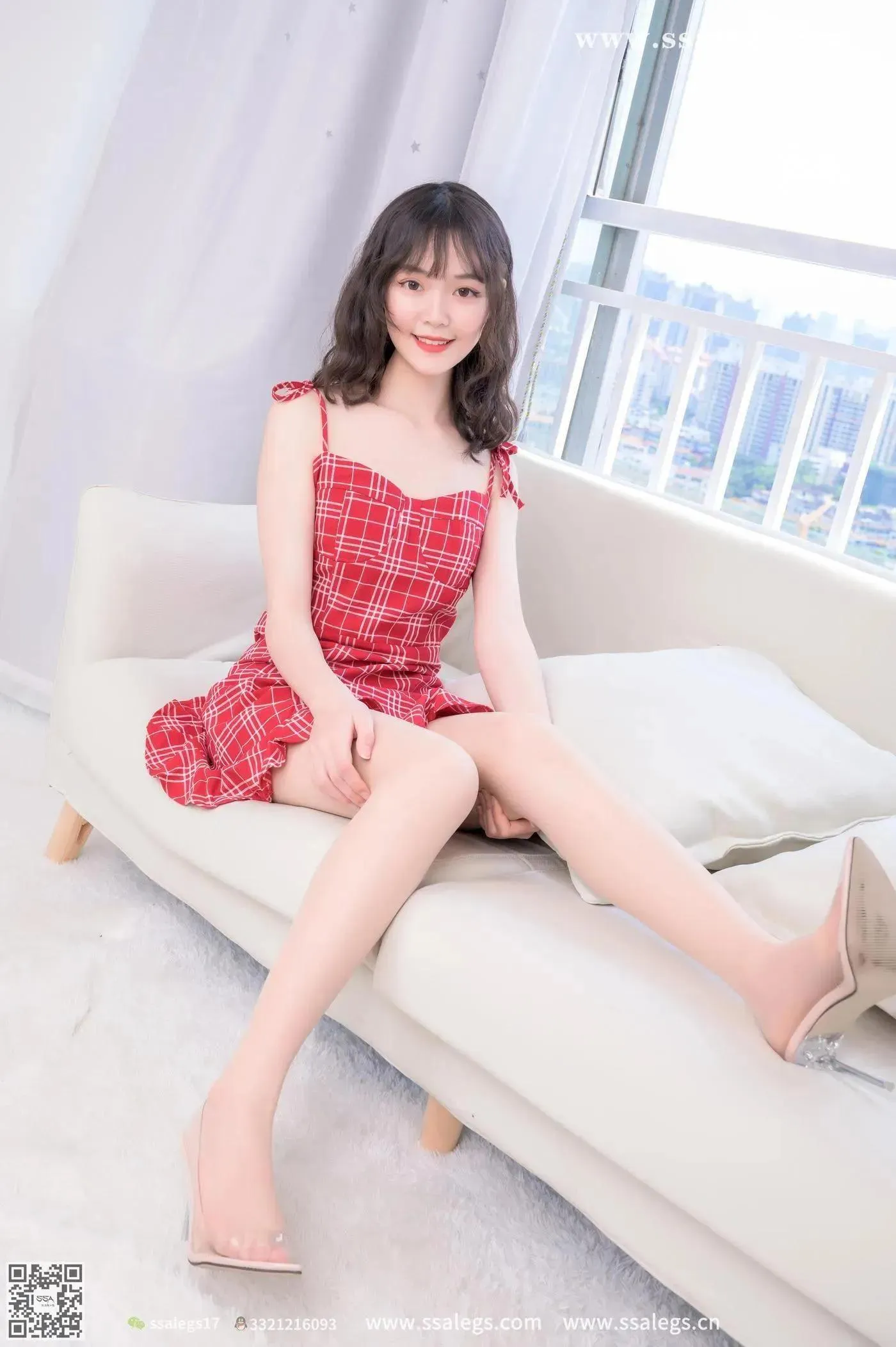 [SSA丝社]超清写真 NO.415 阳阳我的红格子短裙(上) [70P]插图3